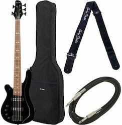 Harley Benton 5-String Electric Bass BK Progressive Bundle B-550LH for Left-handed Harley Benton 5-String Electric Bass BK Progressive Bundle B-550LH for Left-handed