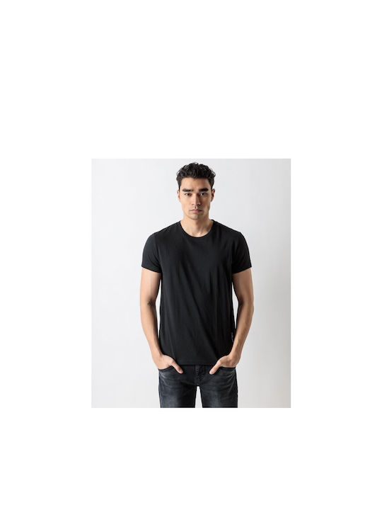 Devergo Herren T-Shirt Kurzarm Schwarz