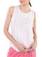 Freddy Women's Summer Blouse Cotton Sleeveless White