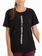 Damen Sport-T-Shirt Schwarz