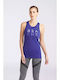 Beachbody Trinity Women's Athletic Blouse Sleeveless Navy Blue