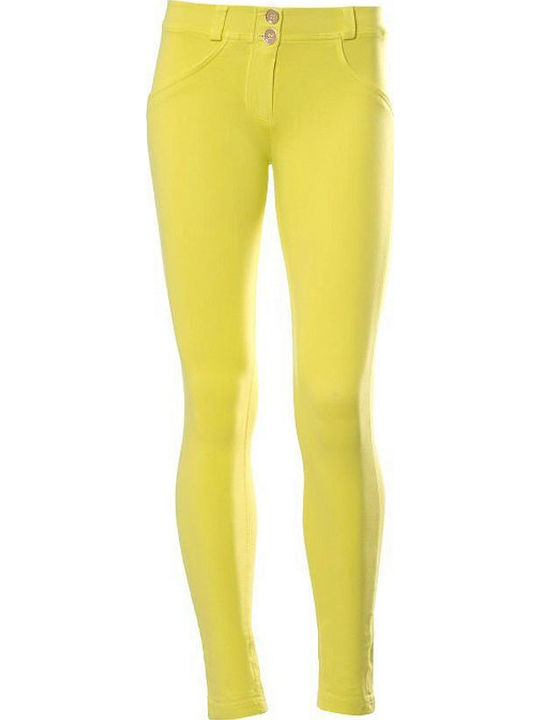 Freddy Hosen Für Damen Stoff Hose Push Up Gelbe