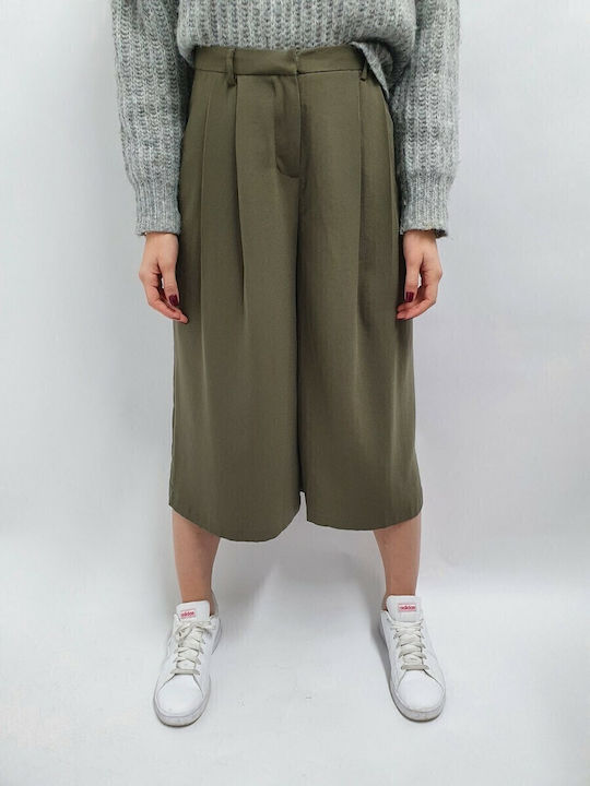 Sublevel Women's High Waist Culottes Green