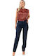Damen Stoff Hose Marineblau