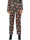 Damen Stoff Hose Schwarz
