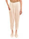 Damen Stoff Hose mit Gummizug Weiß