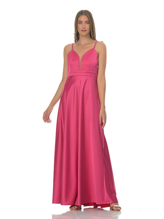 Farmaki Maxi Dress for Wedding / Baptism Fuchsia