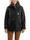 Scurtă Jachetă de femei Puffer Waterproof Negru