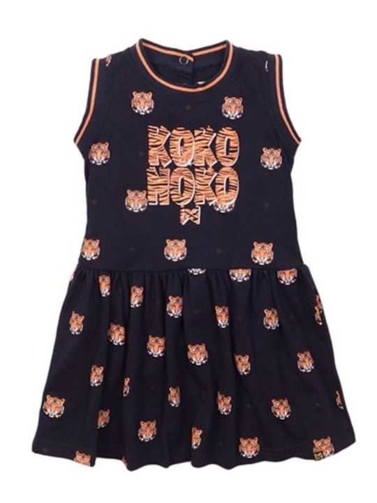 Koko Noko Kids Dress Sleeveless Navy Blue