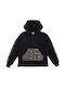 Babylon Girls Hooded Sweatshirt with Zipper Black