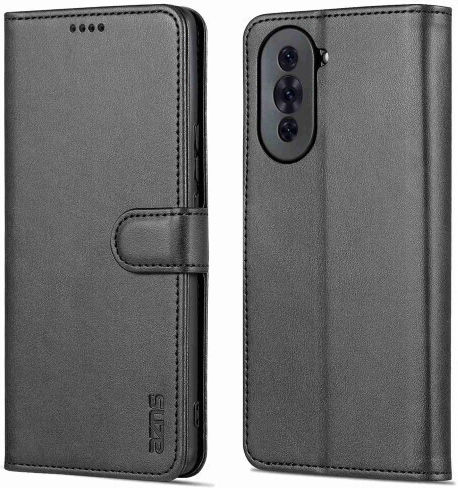 AZNS Brieftasche Leder Schwarz (Huawei Nova 10)