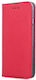 Smart Magnet Buchen Sie Synthetisches Leder Rot (Moto G10)