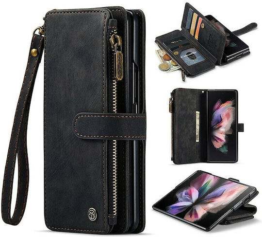 Galaxy Wallet Δερματίνης Μαύρο (Galaxy Z Fold 3)