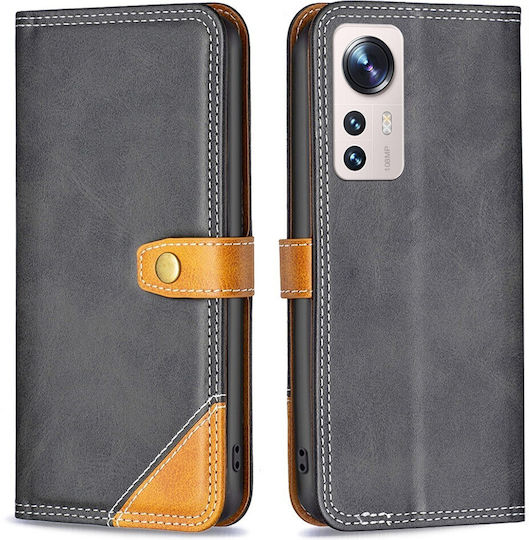 Binfen 5G BINFEN COLOR Leather Wallet Δερμάτινο Μαύρο (Xiaomi 12 Lite)