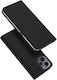 Dux Ducis Skin Pro Wallet Synthetic Leather / Silicone / Leather Black (Xiaomi Poco M6 Pro/Redmi 12/Redmi 12R)
