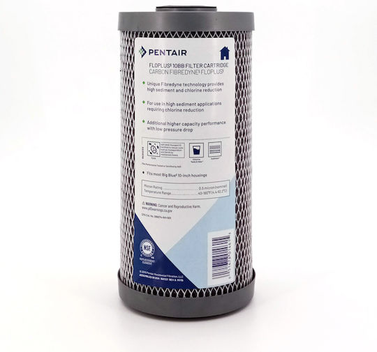 Pentair Water Filter Replacement Reverse Osmosis (RO) made of Activated Carbon 10" Big-Blue FloPlus 10BB 0.5 μm