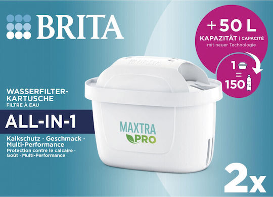 Brita Ανταλλακτικό Φίλτρο Νερού για Κανάτα Maxtra Pro All-in-1 2τμχ