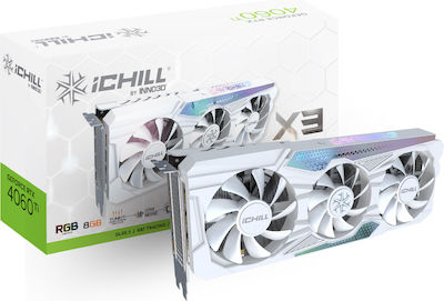 Inno 3D GeForce RTX 4060 Ti 8GB GDDR6 ICHILL X3 White Κάρτα Γραφικών