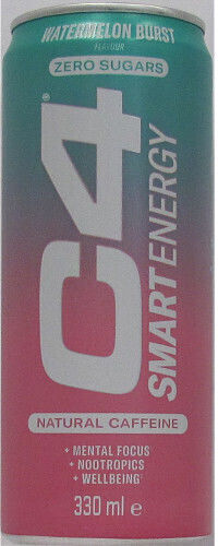 Cellucor C4 Smart Energy Energy Drink Watermelon Burst with Carbonation No Sugar in Box 330ml