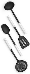 Brabantia Plastic Cooking Utensil Set Black 4pcs