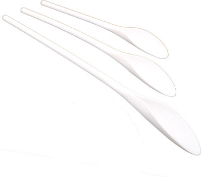 Plastic Cooking Utensil Set White 3pcs