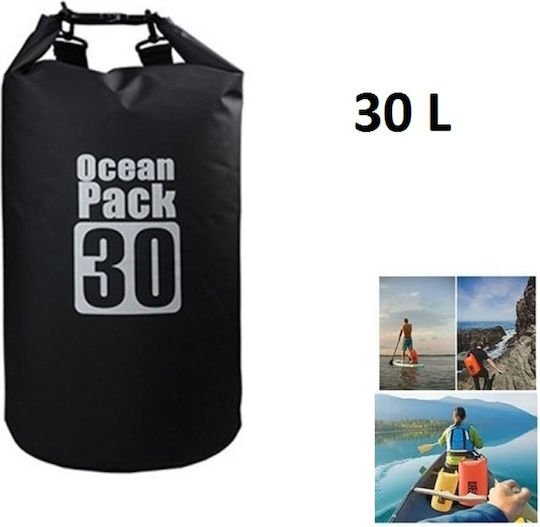 Ocean Pack Στεγανός Σάκος Ώμου / Χειρός 30lt Μαύρος