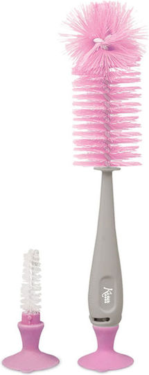 Kiokids Reinigungsbürste für Babyflaschen Rosa 2Stück
