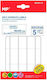 Madrid Papel Notebook Labels 100pcs