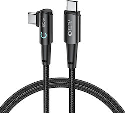 Tech-Protect Ultraboost ”L” Winkel (90°) / Geflochten USB 2.0 Kabel USB-C männlich - USB-C 60W Gray 1m