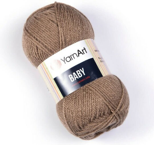 Yarn Art Acrylic Brown 150m 50g YarnArt Baby 218