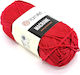 Makramee Strickgarn Mikropolyester Rot 90gr