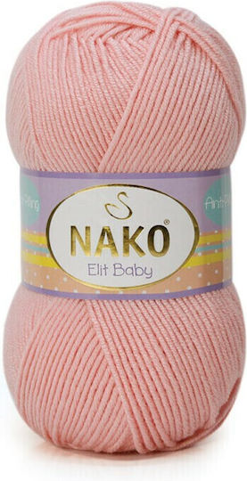 Nako Νήμα Πλεξίματος Ακρυλικό Ροζ 250m 100gr