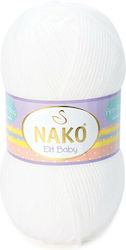 Nako Elit Baby Acrilyc Weiß 259m 100gr