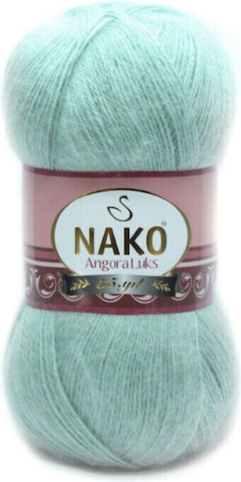 Nako Angora Luks Mixed Dusty Mint Knitting Yarn 550m 100g