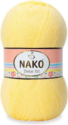 Nako Bebe 100 Acrilic Galben 360m 100gr
