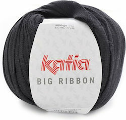 Katia Big Ribbon Συνθετικό Μαύρο 200gr