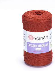 YarnArt Macrame 3mm Μακραμέ Βαμβακερό Κόκκινο 1...