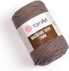 YarnArt Macrame Rope 3mm Μακραμέ Βαμβακερό Καφέ...