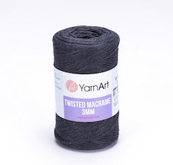 YarnArt Macrame 3mm Μακραμέ Βαμβακερό Γκρι 195m...