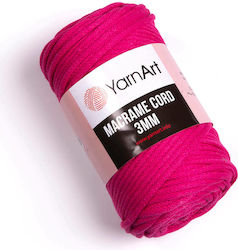 YarnArt Șnur Macrame 3mm Macrame Bumbac Roz 85m...