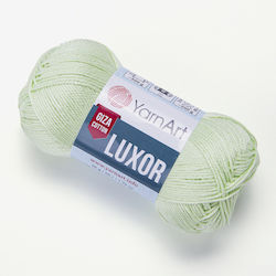 YarnArt Luxor Baumwollgarn Hellgrün 125m 50g
