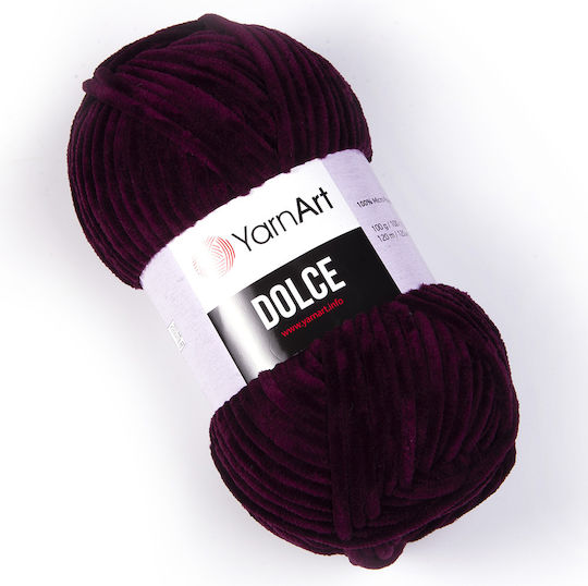 YarnArt Dolce Chunky Μικροπολυεστέρας Μωβ 120m 100gr