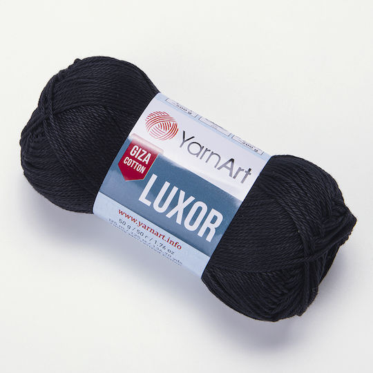YarnArt Luxor Bumbac Negru 125m 50gr