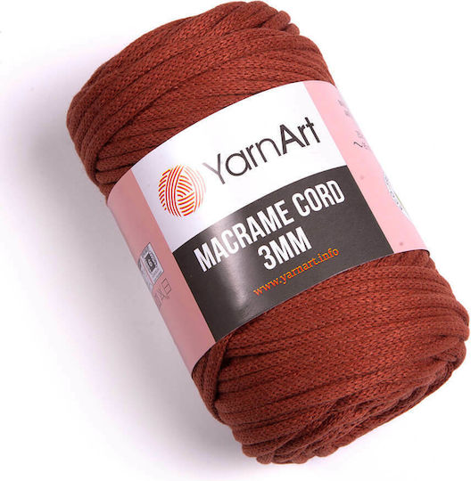YarnArt Makramee Faden 3mm Baumwolle Braune 85m 250g