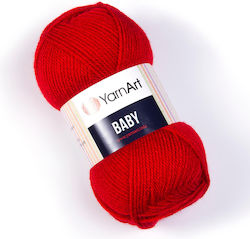 YarnArt Baby Ακρυλικό Κόκκινο 150m 50gr