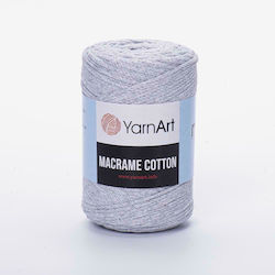 YarnArt Macrame Μακραμέ Βαμβακερό Γκρι 225m 250gr