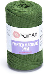 YarnArt Macrame 3mm Μακραμέ Βαμβακερό Πράσινο 1...