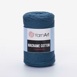 YarnArt Макраме Памучна Синя 225м 250гр