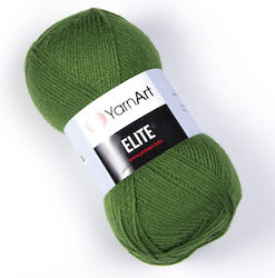 YarnArt Elite Acrylic Green 300m 100gr