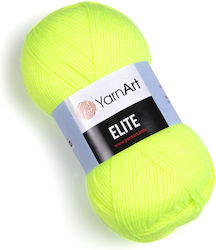 YarnArt Elite Ακρυλικό Κίτρινο Φωσφοριζέ 300m 1...